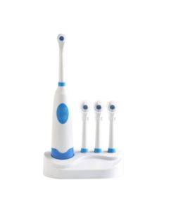 2W Creative Household Waterproof Rotary Electric Toothbrush Set with 4 Replacement Brush Heads & Base, 8500 Revolutions Per Minute