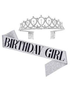WM-02 Crystal Diamond Birthday Party Wedding Updo Crown, Color: Silver Girl