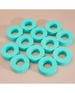 C-Shape Portable Hair Curler Beauty Fluffy No Heat No Harm Hair Sleeping Hair Roller(Cyan)