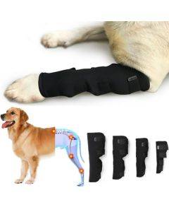 DogLemi PD60041 Dog Hock Brace Pet Supportive Rear Dog Compression Leg Joint Wrap Protects Wounds and Injury