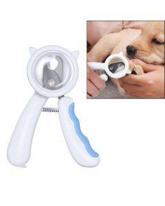 Anti-splash Pet Nail Clippers Stainless Steel Beauty Cleaning Supplies Pet Nail Supplies(Blue)