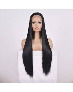 Former lace net lady long straight hair wig