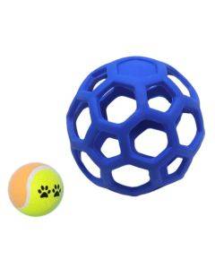 1030001 Dog Toy Hollow Ball Bite-resistant Elastic Pet Rubber Toy Balls