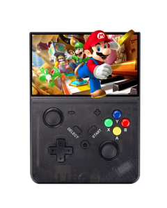 M18 R43 Pro Handheld Game Console, 4.3-inch LCD Screen, Emelec 4.3 OS, 1GB RAM 4GB Storage 64GB TF Card, Supports 25 Simulator, 20261 Games Preinstalled, 4000mAh Battery - Transparent Black