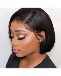 Brazilian Black Straight Hair Short BOB Wigs Lady Wig 96 people ar