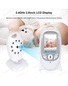 Wireless Baby Monitor: 2" LCD Camera with Video & Audio