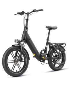 MAXTRON Ilex Electric Bike 20-inch fat tires, 250W motor, 48V/14.1Ah battery, Max speed 25 km/h, maximum range 146 km, 7-speed gear system, maximum load capacity 125kg