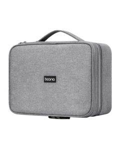 Baona BN-B013 Stamp Business License Organizer With Combination Lock(Grey)