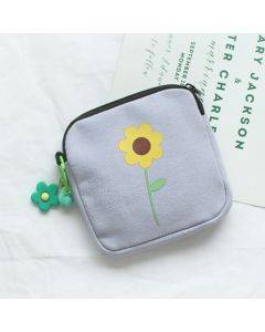 Sanitary Napkin Storage Bag Large Capacity Little Bag Canvas Simple Short Wallet