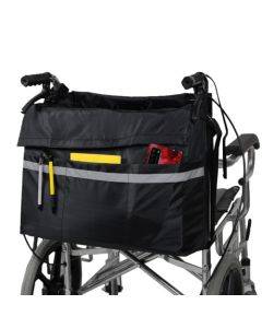 MTP-684 Wheelchair Hanging Bag Multi-Pocket Carts Storage Bag(Black)