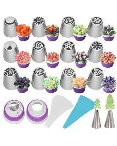27 in 1 Decorating Mouth Set Seamless Cream Squeezing Mouth