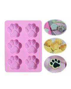 3 PCS Paw Soap Ice Cream Chocolate Cake Silicone Mold(Pink)