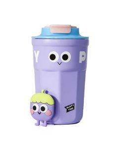 Cartoon Thermal Insulation Cup 316 Stainless Steel Coffee Mug Water Cup, Capacity: 400ml(Purple)