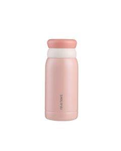 203809 300ml Portable 304 Stainless Steel Vacuum Thermoses Macaron Color Matching Cute Cup(Maca Pink)