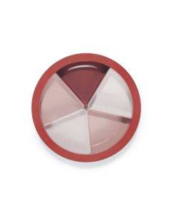 Detachable Dried Fruit Tray With Lid Living Room Candy Melon Seed Box Snack Sundries Storage Tray(Red)