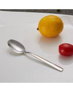 2 PCS Stainless Steel Long-Handled Ice Spoon Soup Spoon Coffee Dessert Western Food Spoon