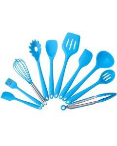 kn7050 10 in 1 Silicone Kitchen Tool Set(Blue)