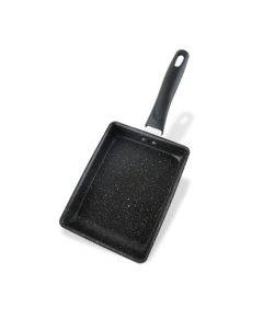 JBY-6658 Small Frying Pan Tamagoyaki Pan Maifanshi Non-Stick Frying Pan Square Omelette Pan,Size: Small (Bakelite Handle)