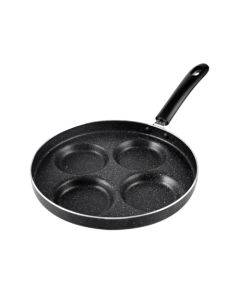 Maifan Stone Fried Egg Nonstick Pan Waffle Maker, Style: Open Fire, Diameter: 24cm (Black)