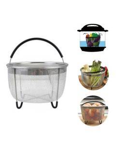 6QT 304 Stainless Steel Steamer Basket Instant Pot Accessories Instant Cooker Draining Steam Basket1
