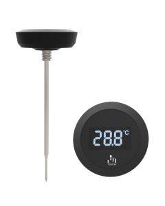 LCD Wireless Waterproof Thermometer with Long Probe for Coffee Brewing Baking Cooking