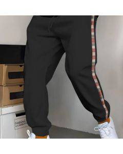Comfortable Men's Joggers with Patchwork Design-1