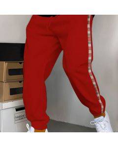 Comfortable Men's Joggers with Patchwork Design