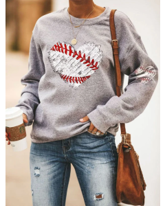 Baseball Heartbeat Sweatshirt: Show Your Love for the Game