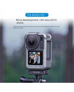 Taixun DJI action4/3 metal frame rabbit cage expansion anti-collision action4/3 metal rabbit cage accessories