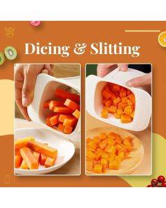 Versatile Vegetable Chopper: Dicing and Slitting Combined