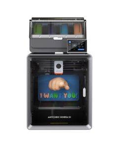 Anycubic Kobra S1 Combo 3D Printer, Up to 8-Color Printing, Ace Pro Color Engine, 600mm/s Ultra-Fast Speed, Auto-leveling, 320°C Hotend, 44dB Ultra-Quiet, CoreXY Construction, 250*250*250mm