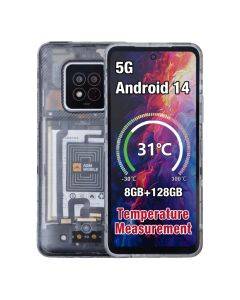AGM X6 Phantom | Transparent Appearance | Stylish | Octa-Core 5G Rugged Smartphone | Multi-scene Temperature Detection | Customizable Side Button | 50MP Main Camera | Android 14