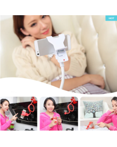 Universal and flexible lazy phone holder