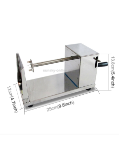 Stainless steel Tornado potato chipper potato tower machine