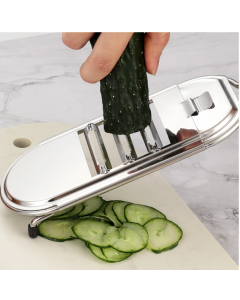 Stainless steel vegetable cutter and grater, specifications: 4 blades, color box