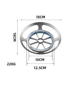 Stainless steel round apple slicer fruit divider, color: 8-slice