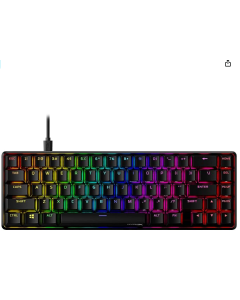 HyperX Alloy Origins 65 - Mechanical Gaming Keyboard - HX (US Layout), Preto, 4P5D6AA#ABA