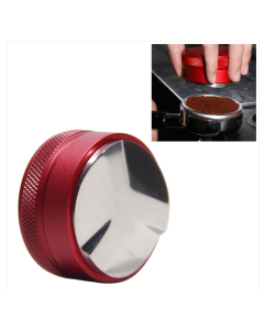 Stainless steel coffee press for macarons, flat press, specifications: thread (silver)