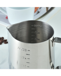 600ml 304 stainless steel tipped flower cup with graduated measuring cup milk foam cup coffee pot