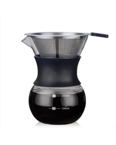 High temperature resistant coffee pot, coffee brewing equipment, capacity: 200 ml, style: with filter