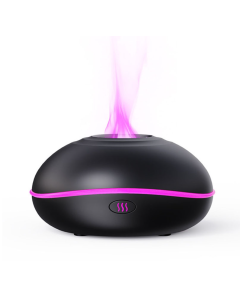 SD13 200ML Car USB Flame Aromatherapy Diffuser Home LED Night Light Mute Humidifier