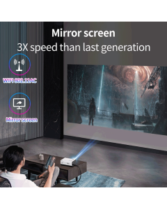 WEJOY Y5 800x480P 80 ANSI Lumens LED Smart HD Projector, Android 9.0, 1G+8G, Australian regulations
