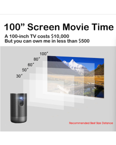 WEJOY A5 1920x1080P 200 lumens LED smart Bluetooth audio all-in-one HD projector, Android 7.1, 2G+16GB, US regulations