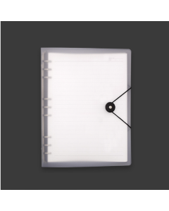 Transparent matte PP soft shell cover notebook, style: B5 grid core