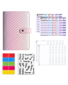 A6 PU Full Star Loose-leaf Book Notebook Cash Budgeting