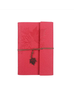 PU vintage strap handbook notebook loose-leaf notebook imitation copper maple model