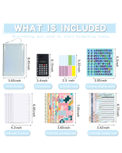 A6 Handheld zipper bag type large capacity cash budget notebook handbook