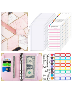 A6 Leather Loose-leaf Budget Book Handbook Notebook