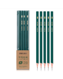 Deli 10 / pack hexagonal rod pencils for elementary school students writing exams sketching pencils children's stationery supplies