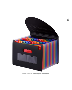 Moochy Pasta de arquivos expansível com 24 compartimentos, capa, tamanho A4, formato de carta, organizador de documentos, multicor, para escritório, casa e escola